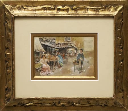 Vincenzo Migliaro — Mercatino napoletano, Piazza Francese